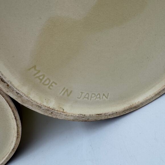 Vintage Made in Japan Ceramic Kitchen Canisters Wheat Floral Farmhouse Brown - Picture 9 of 13